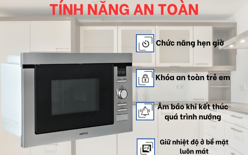 tính năng an toàn của lò vi sóng Hafele