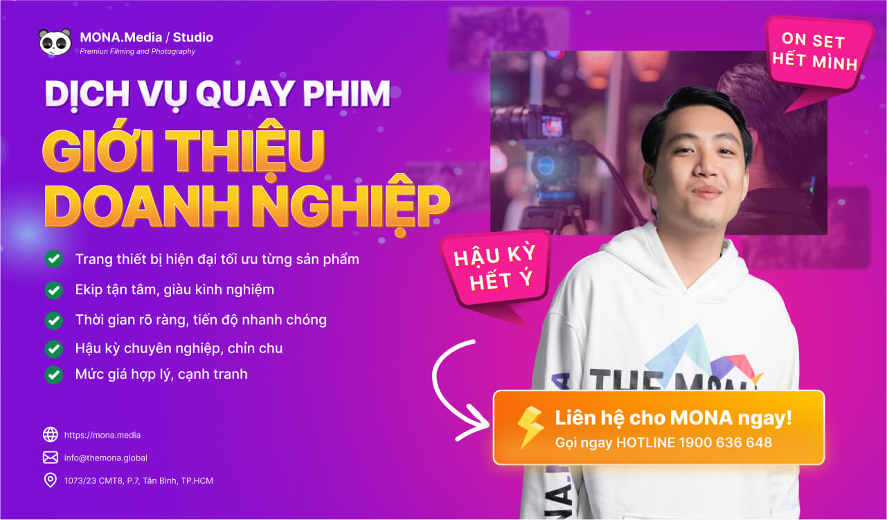 dịch vụ quay phim doanh nghiệp tại Mona Media