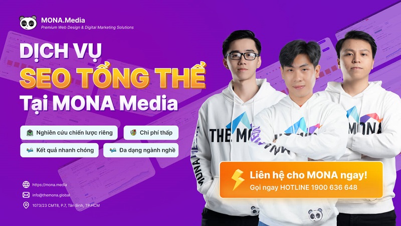 MONA Media cung cấp dịch vụ SEO tổng thể hiệu quả, uy tín